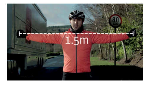 1.5 metre cyclist passing clearance