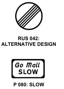 Rural speed limit sign and SLOW supplementary plate